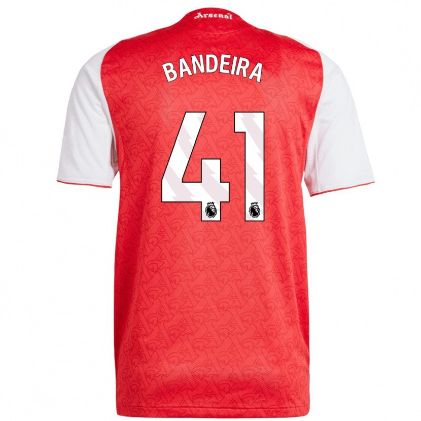 Danxen Damen Mauro Bandeira #41 Rot Weiß Heimtrikot Trikot 2025/26 T-Shirt