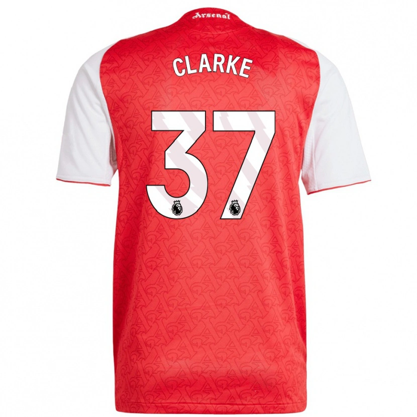 Danxen Damen Brayden Clarke #37 Rot Weiß Heimtrikot Trikot 2025/26 T-Shirt