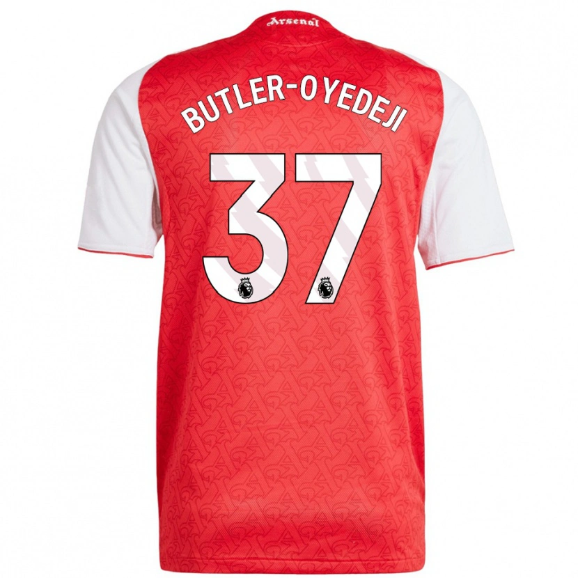 Danxen Damen Nathan Butler-Oyedeji #37 Rot Weiß Heimtrikot Trikot 2025/26 T-Shirt