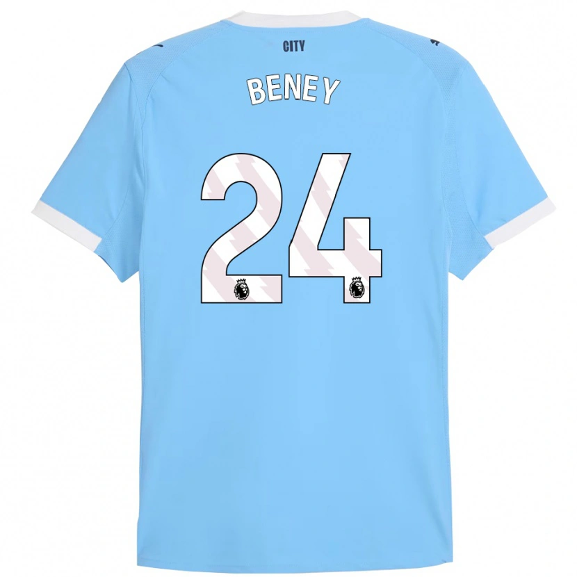 Danxen Damen Iman Beney #24 Himmelblau Weiß Heimtrikot Trikot 2025/26 T-Shirt