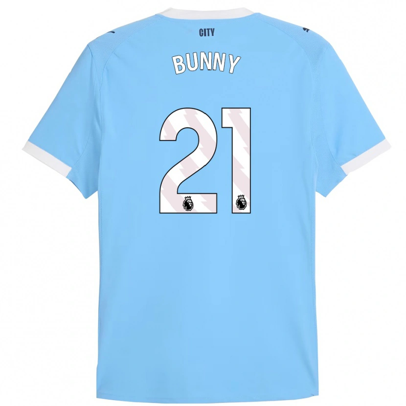 Danxen Damen Khadija Shaw #21 Himmelblau Weiß Heimtrikot Trikot 2025/26 T-Shirt