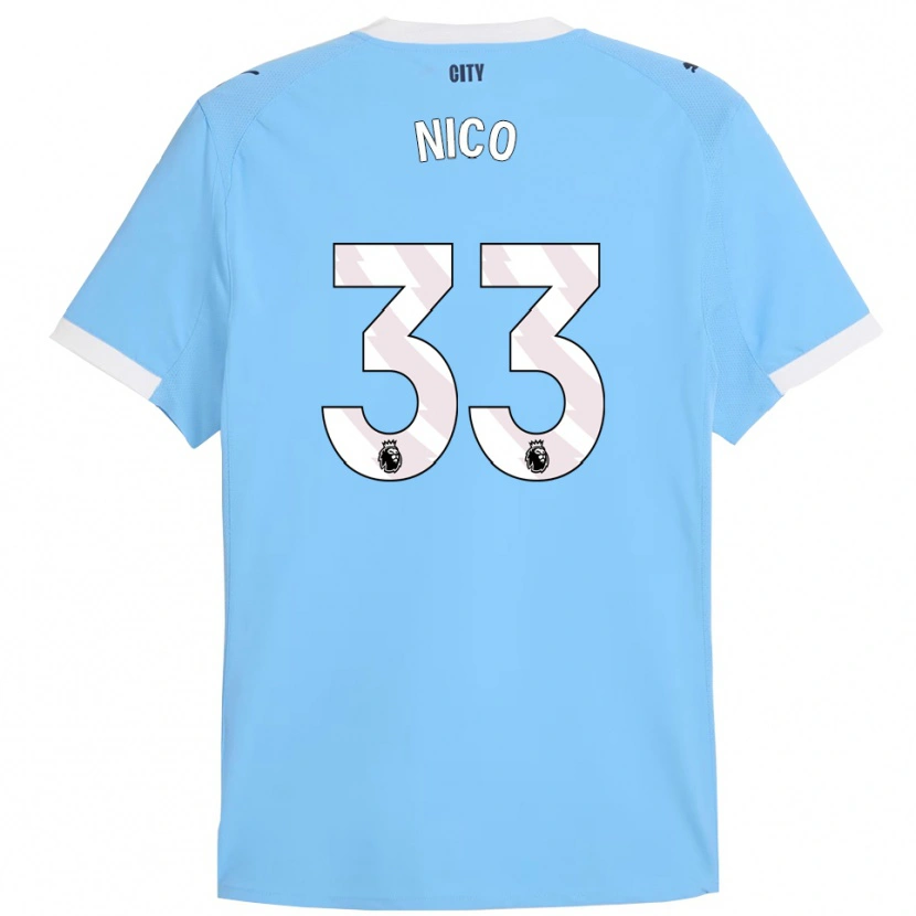 Danxen Damen Nico O'reilly #33 Himmelblau Weiß Heimtrikot Trikot 2025/26 T-Shirt