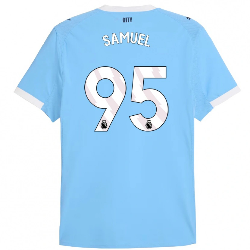 Danxen Damen Lakyle Samuel #95 Himmelblau Weiß Heimtrikot Trikot 2025/26 T-Shirt