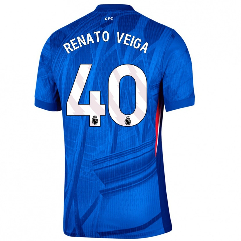 Danxen Damen Renato Veiga #40 Blau Weiß Heimtrikot Trikot 2025/26 T-Shirt