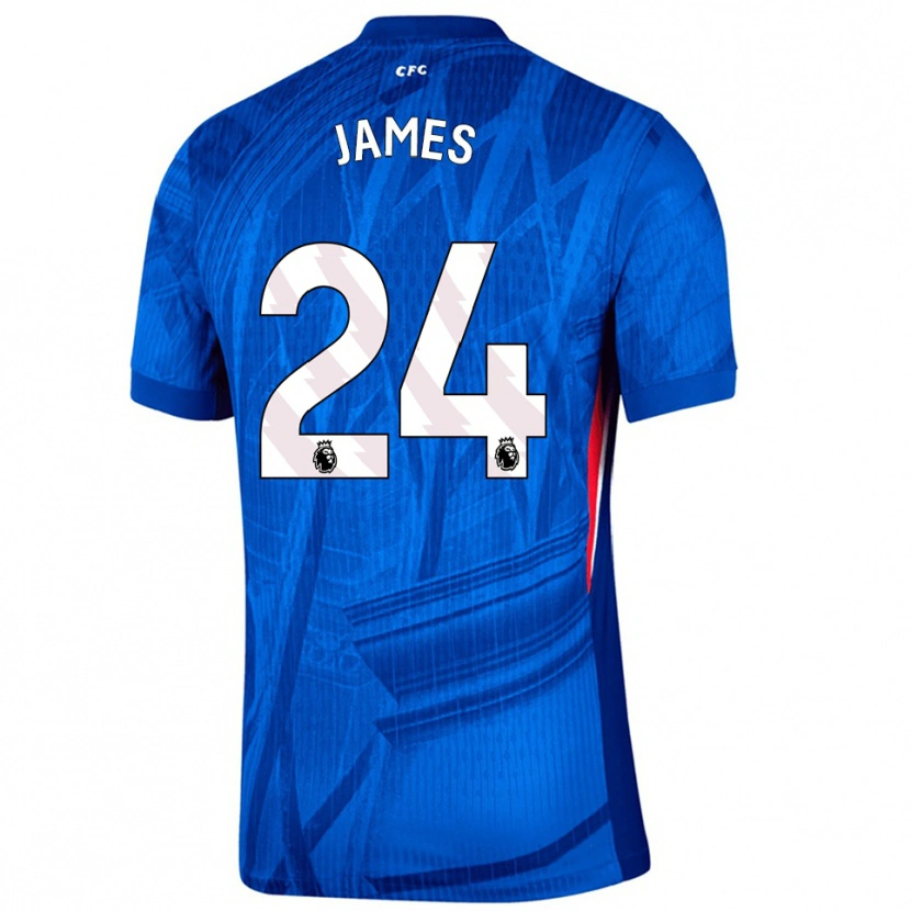 Danxen Damen Reece James #24 Blau Weiß Heimtrikot Trikot 2025/26 T-Shirt