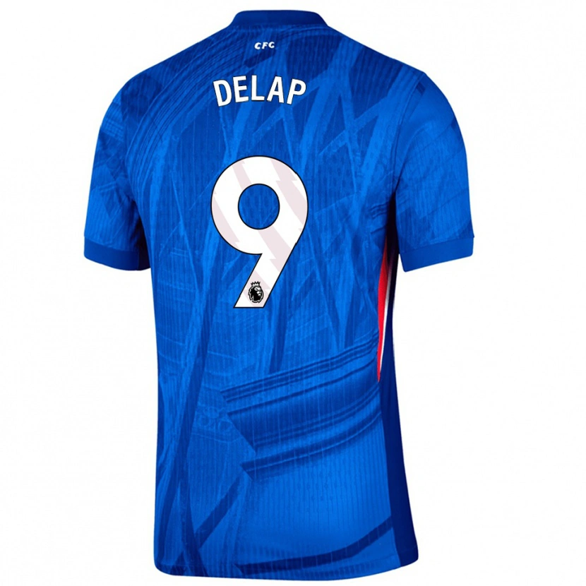 Danxen Damen Liam Delap #9 Blau Weiß Heimtrikot Trikot 2025/26 T-Shirt
