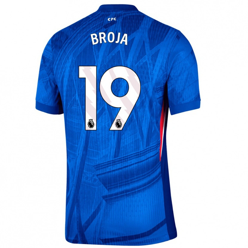 Danxen Damen Armando Broja #19 Blau Weiß Heimtrikot Trikot 2025/26 T-Shirt