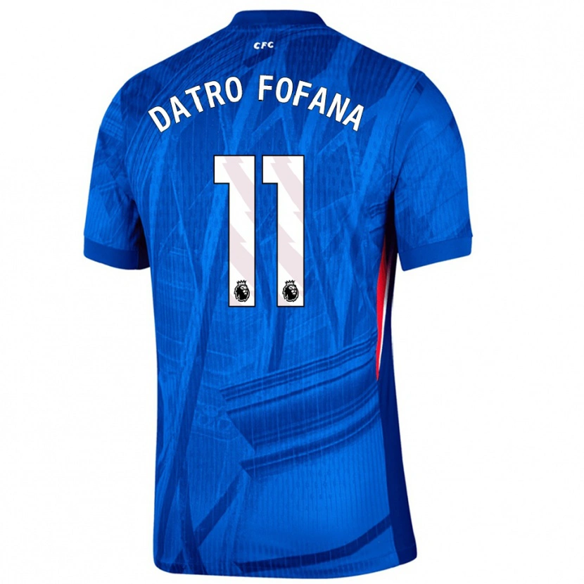 Danxen Damen David Datro Fofana #11 Blau Weiß Heimtrikot Trikot 2025/26 T-Shirt