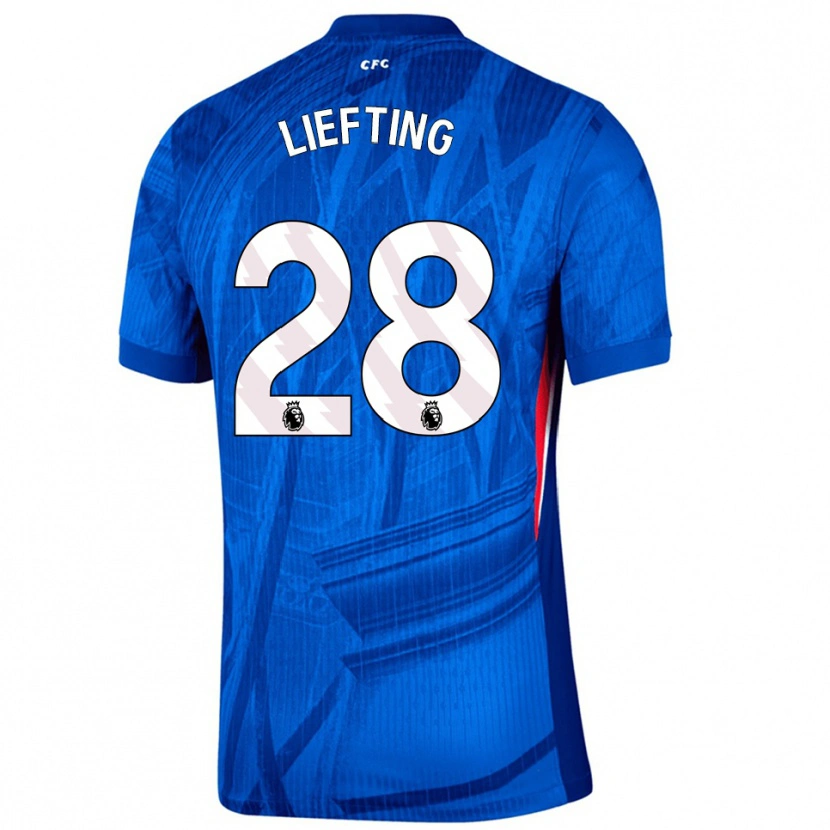 Danxen Damen Femke Liefting #28 Blau Weiß Heimtrikot Trikot 2025/26 T-Shirt