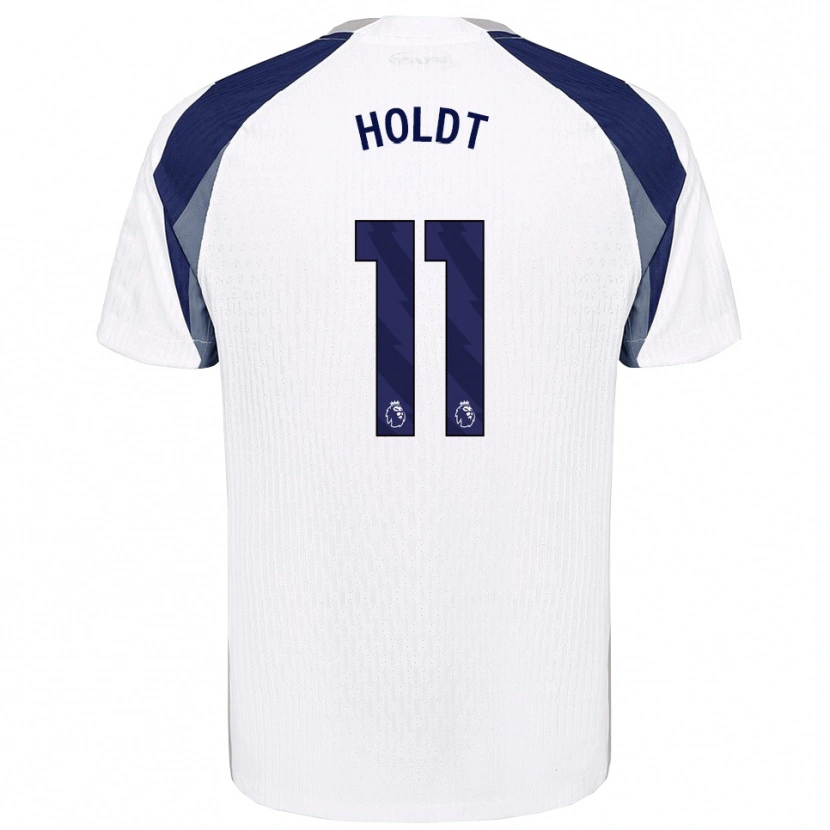Danxen Damen Olivia Holdt #11 Weiß Marineblau Heimtrikot Trikot 2025/26 T-Shirt