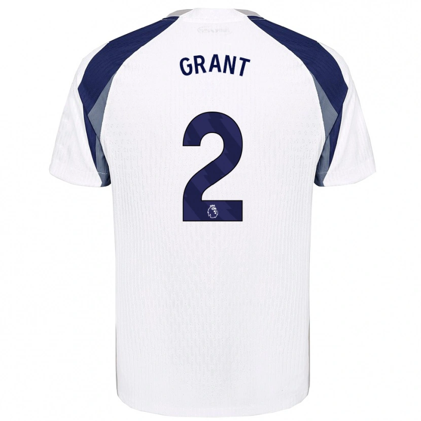Danxen Damen Charlotte Grant #2 Weiß Marineblau Heimtrikot Trikot 2025/26 T-Shirt