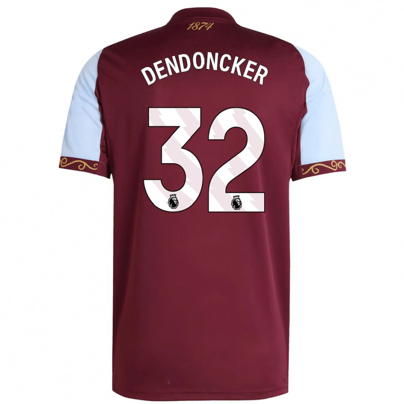 Danxen Damen Leander Dendoncker #32 Burgunderrot Himmelblau Heimtrikot Trikot 2025/26 T-Shirt