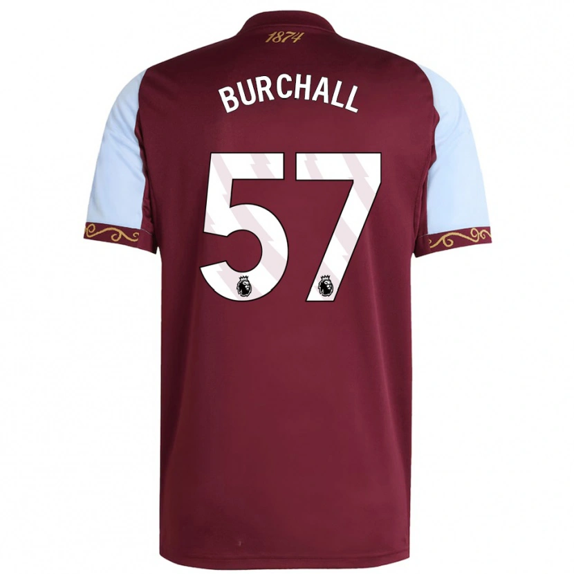 Danxen Damen Ajani Burchall #57 Burgunderrot Himmelblau Heimtrikot Trikot 2025/26 T-Shirt