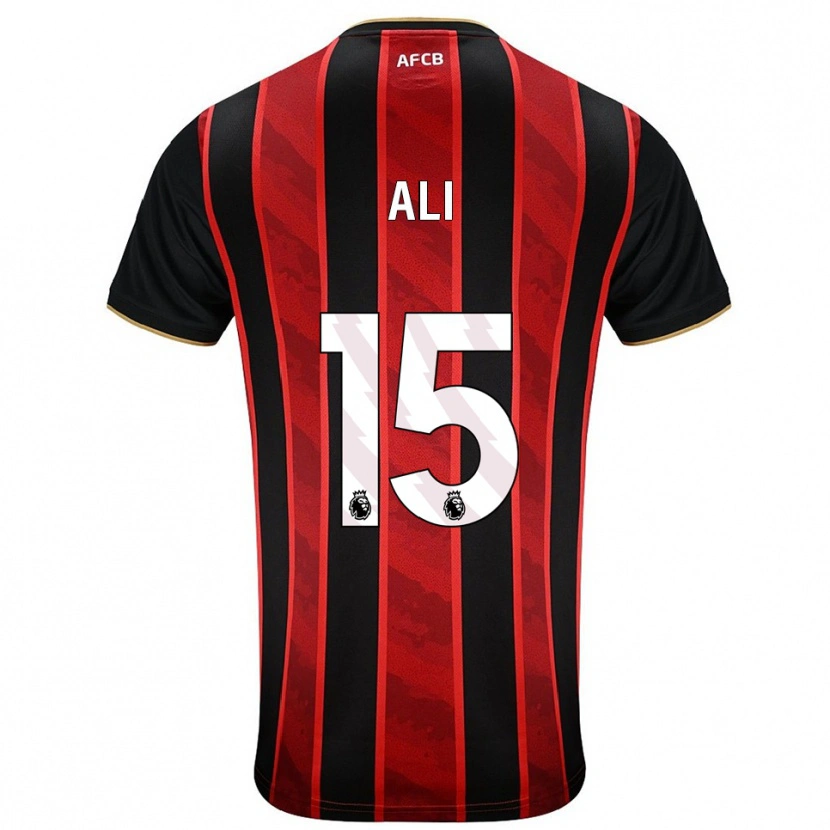 Danxen Damen Ameer Ali #15 Rot Schwarz Heimtrikot Trikot 2025/26 T-Shirt