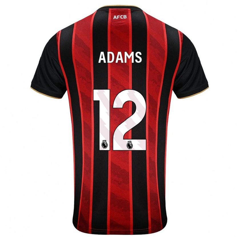 Danxen Damen Tyler Adams #12 Rot Schwarz Heimtrikot Trikot 2025/26 T-Shirt