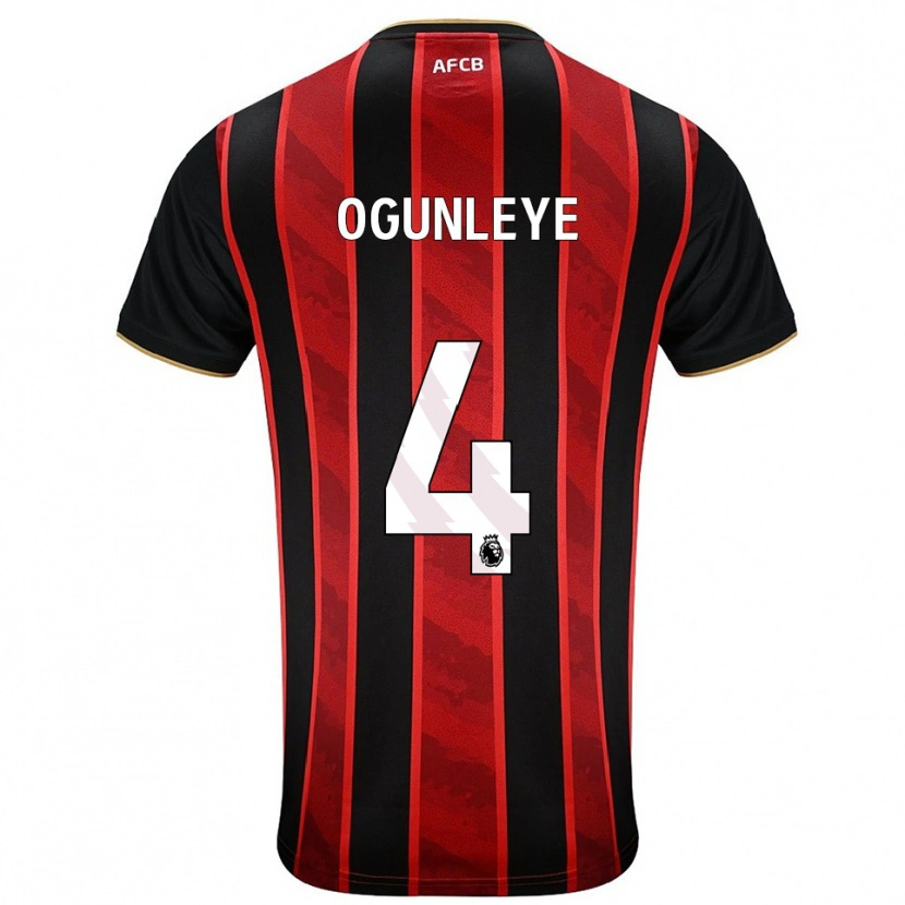 Danxen Damen Malachi Ogunleye #4 Rot Schwarz Heimtrikot Trikot 2025/26 T-Shirt