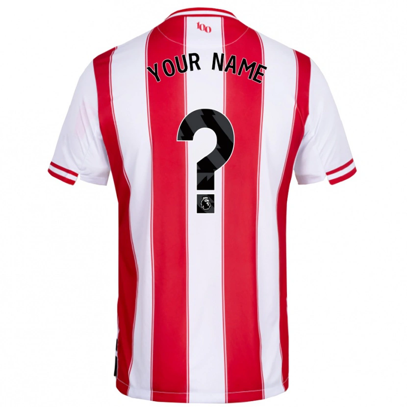 Danxen Damen Ihren Namen #0 Rot Weiß Heimtrikot Trikot 2025/26 T-Shirt