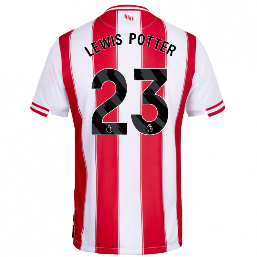 Danxen Damen Keane Lewis-Potter #23 Rot Weiß Heimtrikot Trikot 2025/26 T-Shirt
