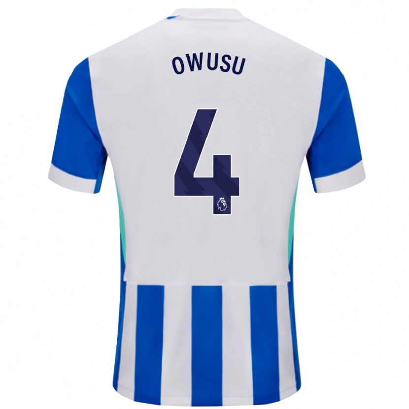 Danxen Damen Yussif Owusu #4 Blau Weiß Heimtrikot Trikot 2025/26 T-Shirt