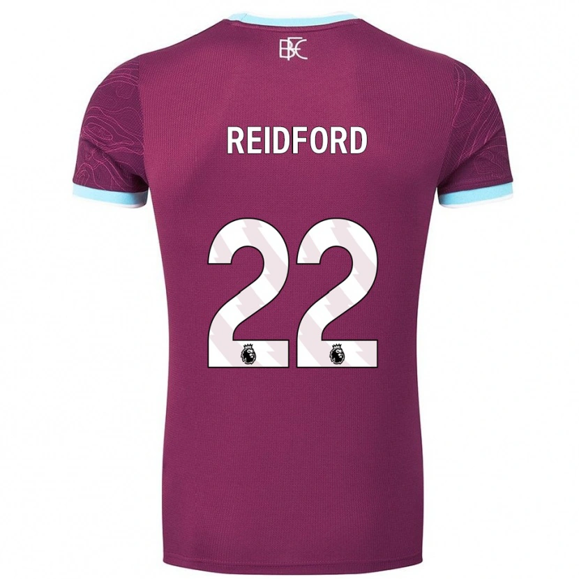 Danxen Damen Isabella Reidford #22 Burgunderrot Himmelblau Heimtrikot Trikot 2025/26 T-Shirt
