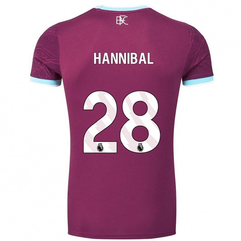 Danxen Damen Hannibal #28 Burgunderrot Himmelblau Heimtrikot Trikot 2025/26 T-Shirt