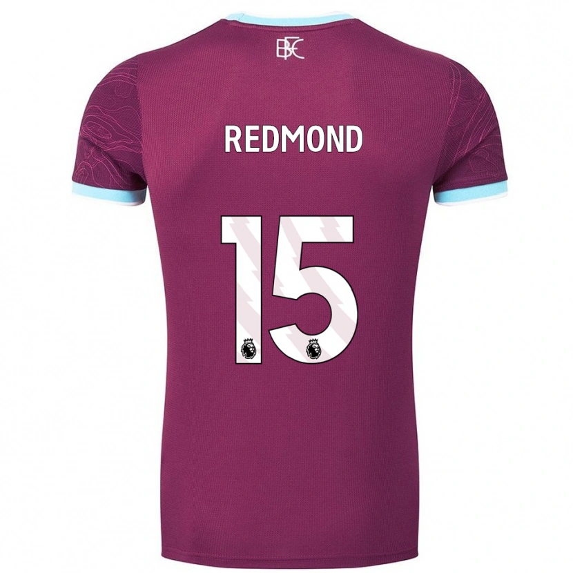 Danxen Damen Nathan Redmond #15 Burgunderrot Himmelblau Heimtrikot Trikot 2025/26 T-Shirt