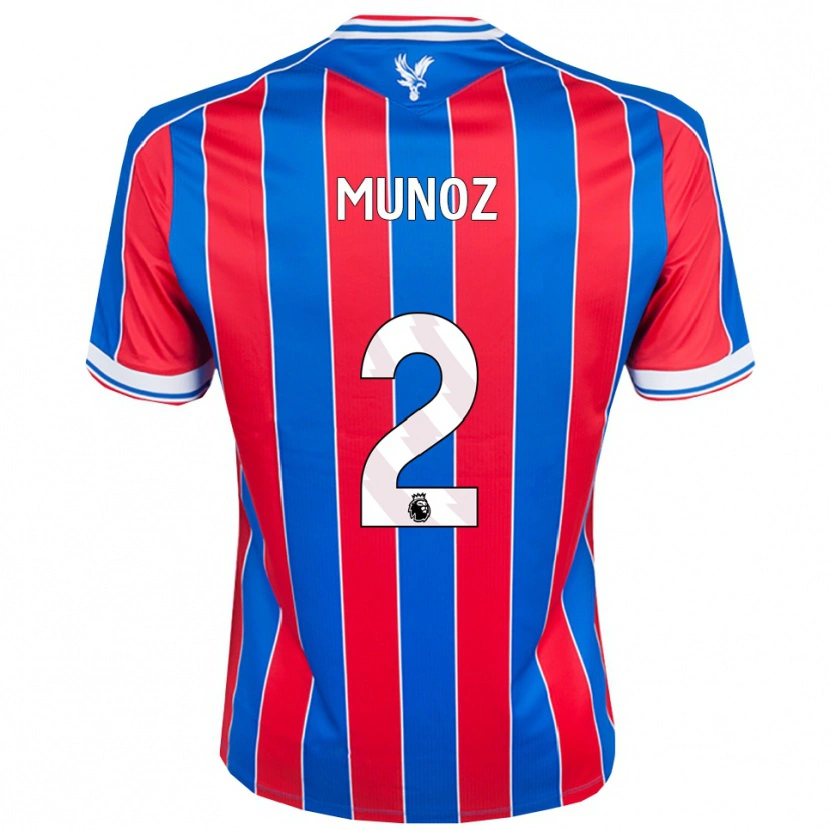 Danxen Damen Daniel Muñoz #2 Blau Rot Weiß Heimtrikot Trikot 2025/26 T-Shirt