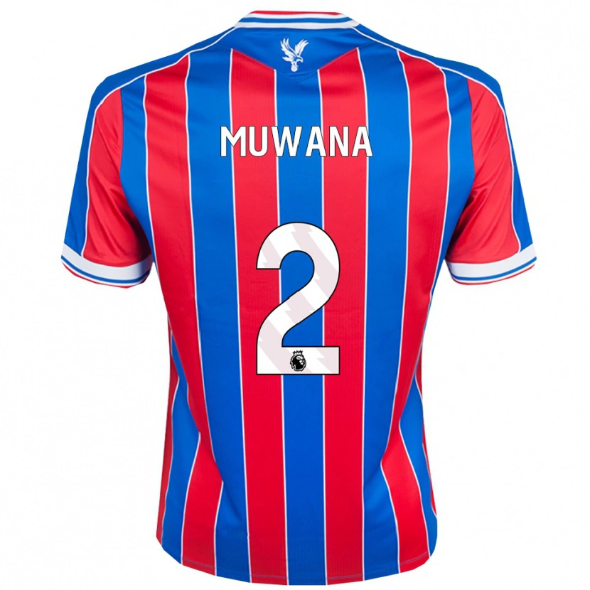 Danxen Damen Joshua Muwana #2 Blau Rot Weiß Heimtrikot Trikot 2025/26 T-Shirt