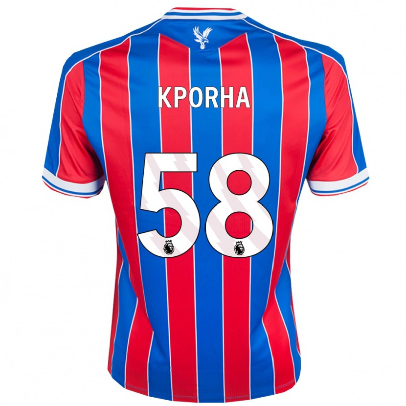 Danxen Damen Caleb Kporha #58 Blau Rot Weiß Heimtrikot Trikot 2025/26 T-Shirt