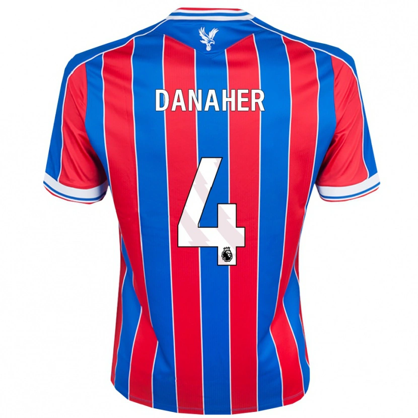 Danxen Damen Euan Danaher #4 Blau Rot Weiß Heimtrikot Trikot 2025/26 T-Shirt