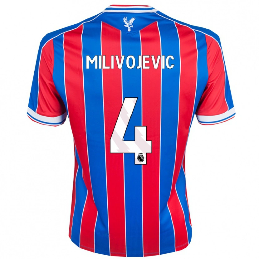 Danxen Damen Luka Milivojevic #4 Blau Rot Weiß Heimtrikot Trikot 2025/26 T-Shirt