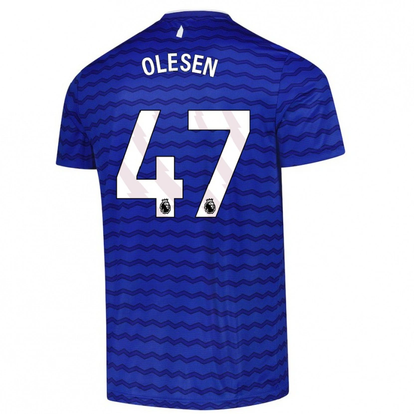 Danxen Damen Karoline Olesen #47 Blau Marineblau Heimtrikot Trikot 2025/26 T-Shirt