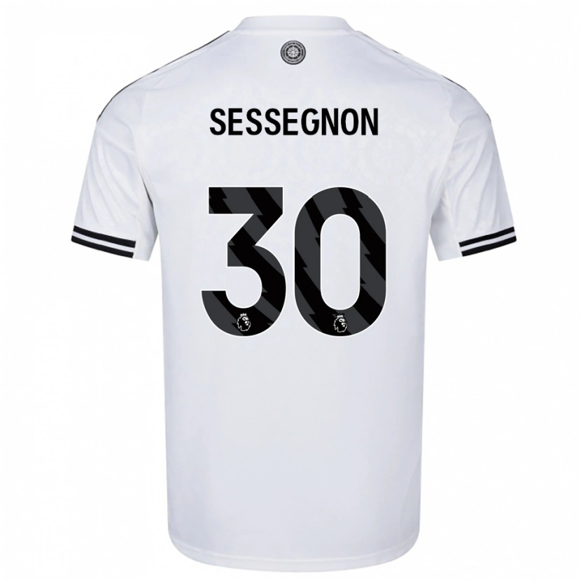 Danxen Damen Ryan Sessegnon #30 Weiß Schwarz Heimtrikot Trikot 2025/26 T-Shirt