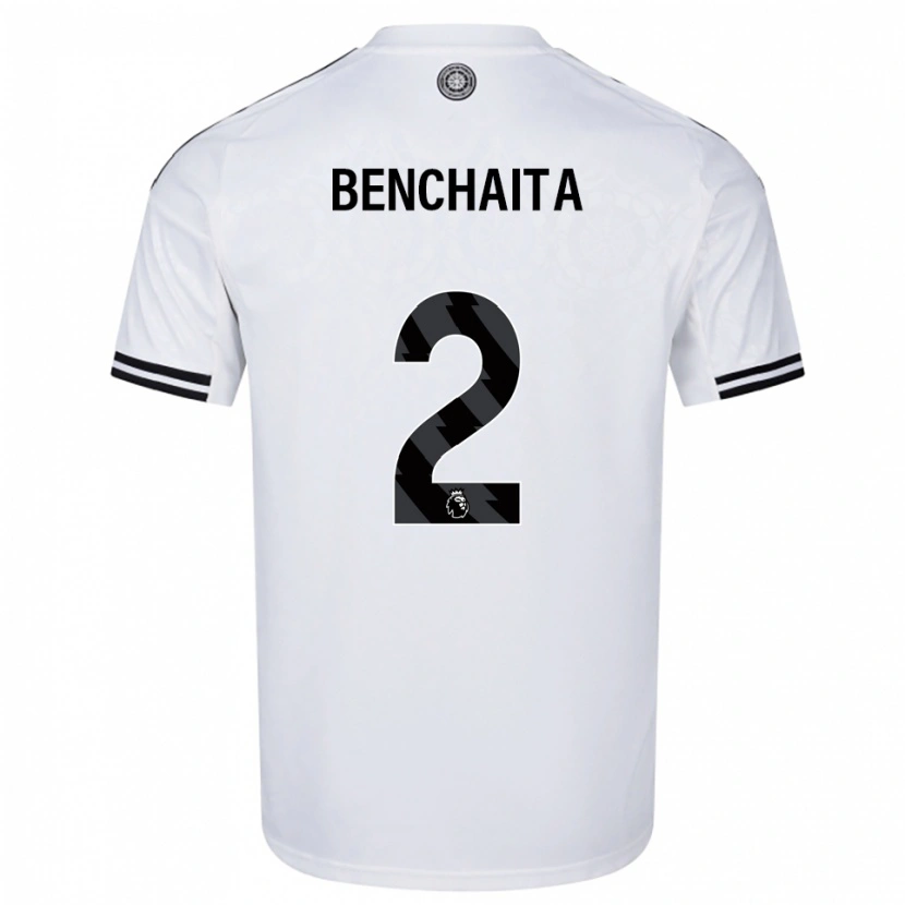 Danxen Damen Nazim Benchaita #2 Weiß Schwarz Heimtrikot Trikot 2025/26 T-Shirt