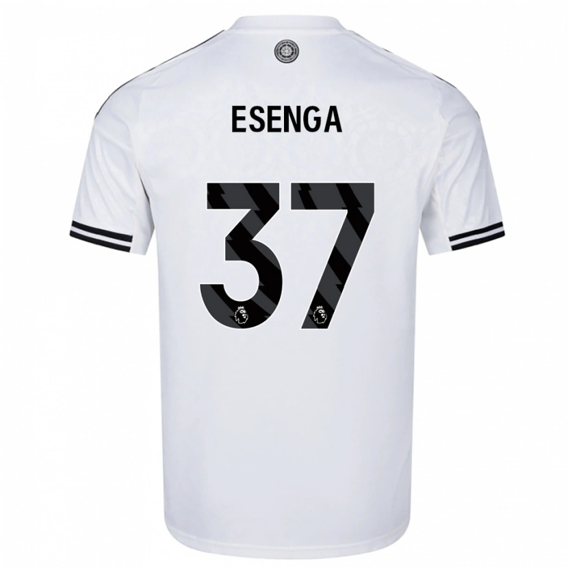 Danxen Damen Jonathan Esenga #37 Weiß Schwarz Heimtrikot Trikot 2025/26 T-Shirt