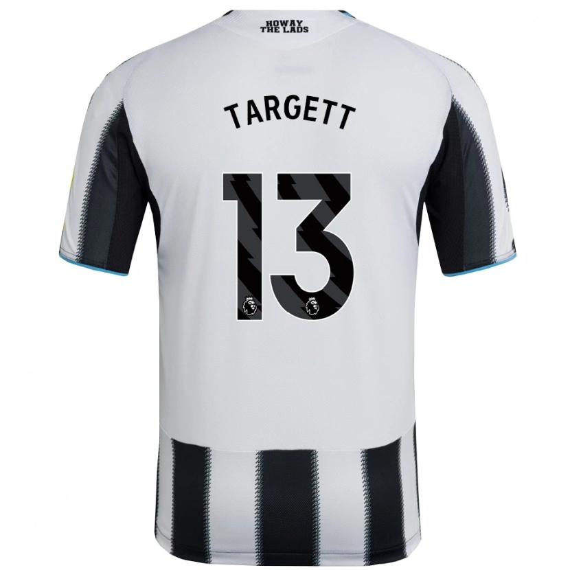 Danxen Damen Matt Targett #13 Schwarz Weiß Heimtrikot Trikot 2025/26 T-Shirt