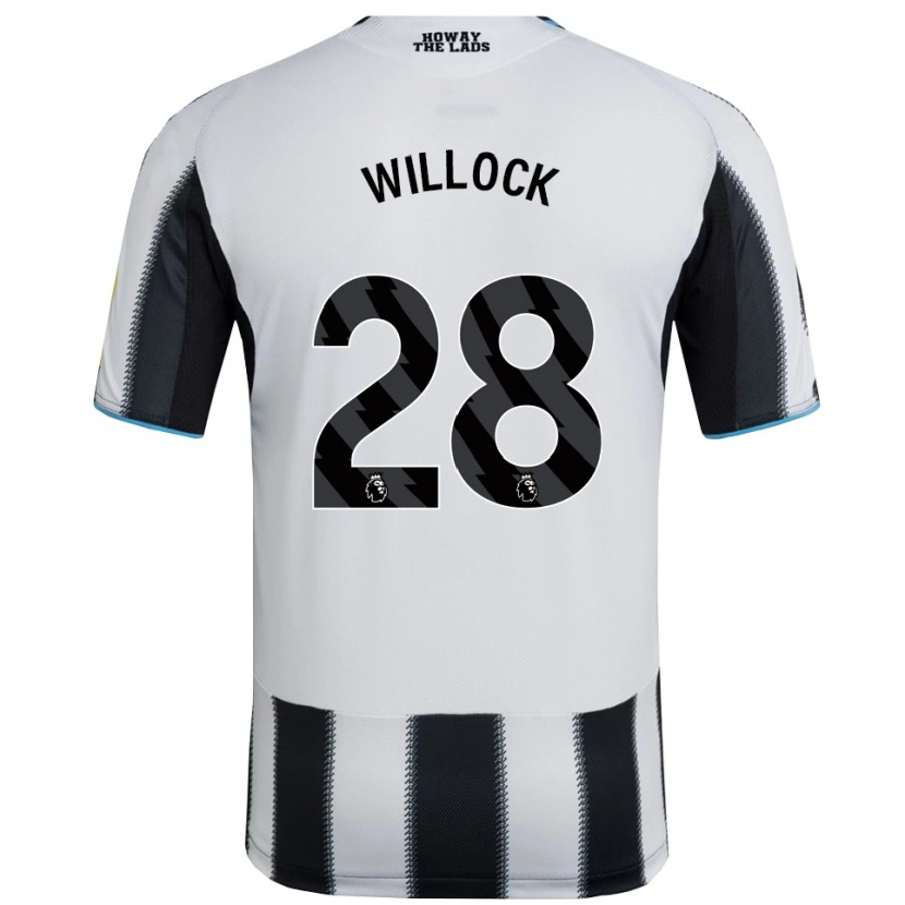 Danxen Damen Joe Willock #28 Schwarz Weiß Heimtrikot Trikot 2025/26 T-Shirt
