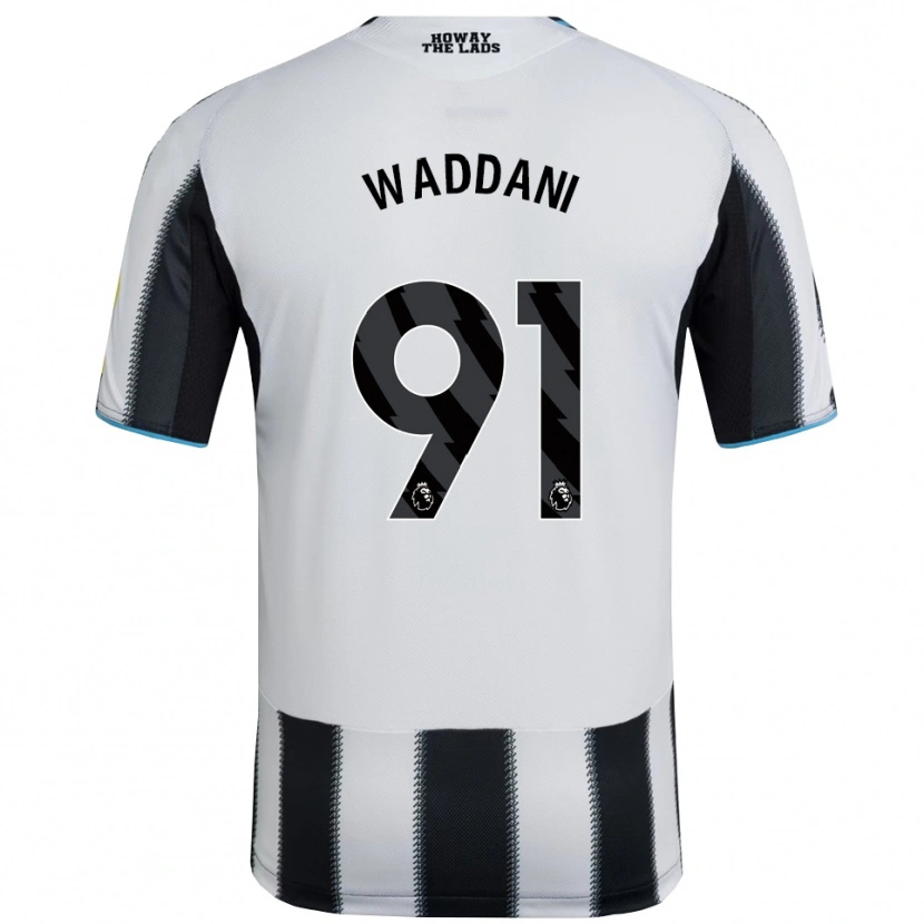 Danxen Damen Mohamed Waddani #91 Schwarz Weiß Heimtrikot Trikot 2025/26 T-Shirt