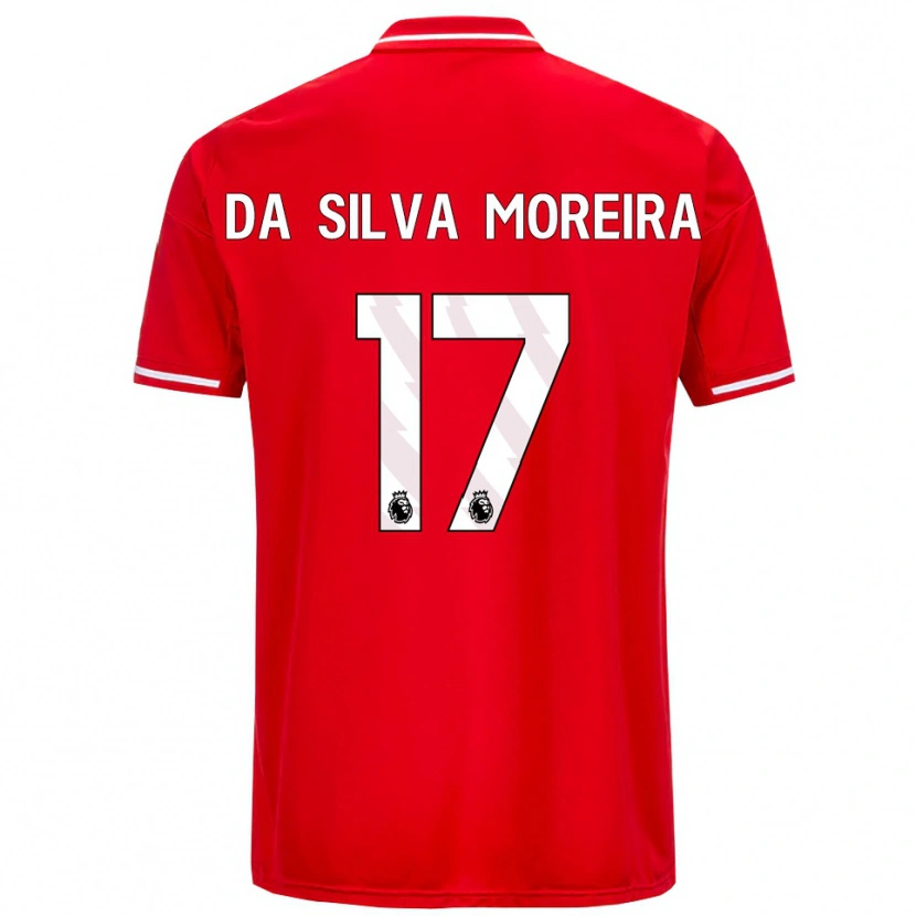 Danxen Damen Eric Da Silva Moreira #17 Rot Weiß Heimtrikot Trikot 2025/26 T-Shirt