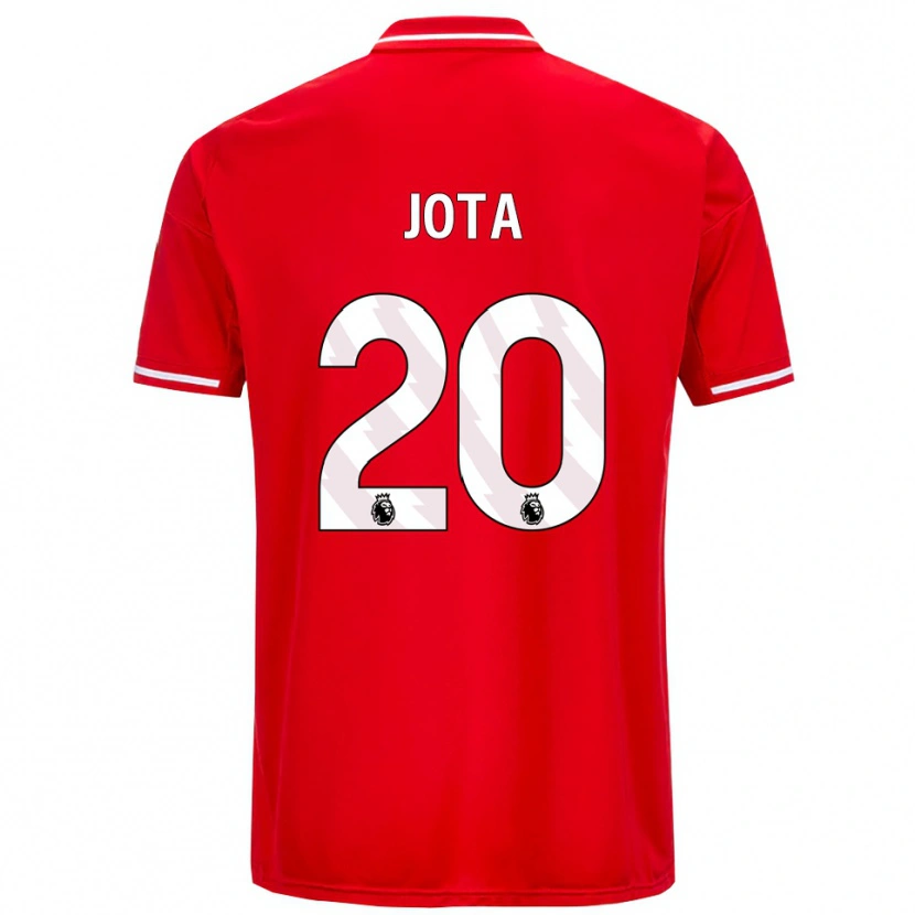 Danxen Damen Jota Silva #20 Rot Weiß Heimtrikot Trikot 2025/26 T-Shirt