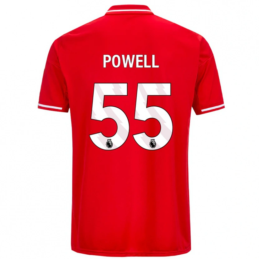 Danxen Damen Josh Powell #55 Rot Weiß Heimtrikot Trikot 2025/26 T-Shirt