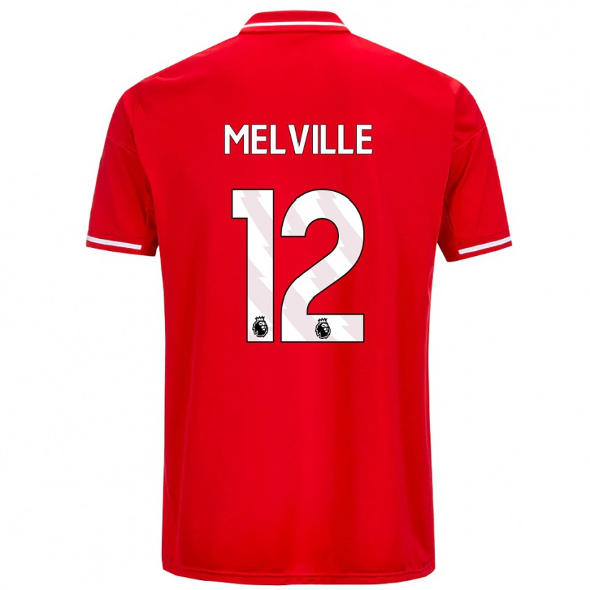Danxen Damen Logan Melville #12 Rot Weiß Heimtrikot Trikot 2025/26 T-Shirt