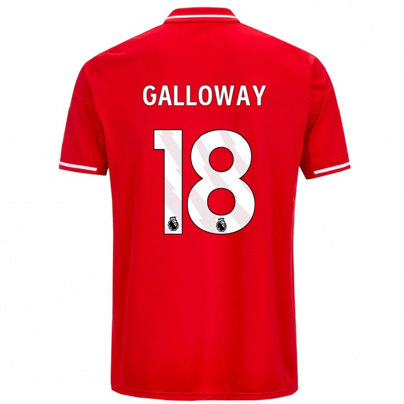 Danxen Damen Bridget Galloway #18 Rot Weiß Heimtrikot Trikot 2025/26 T-Shirt