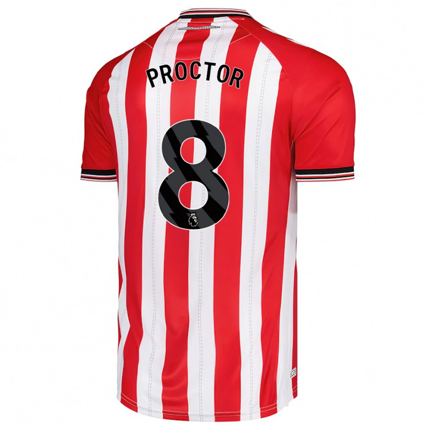 Danxen Damen Tom Proctor #8 Rot Weiß Heimtrikot Trikot 2025/26 T-Shirt