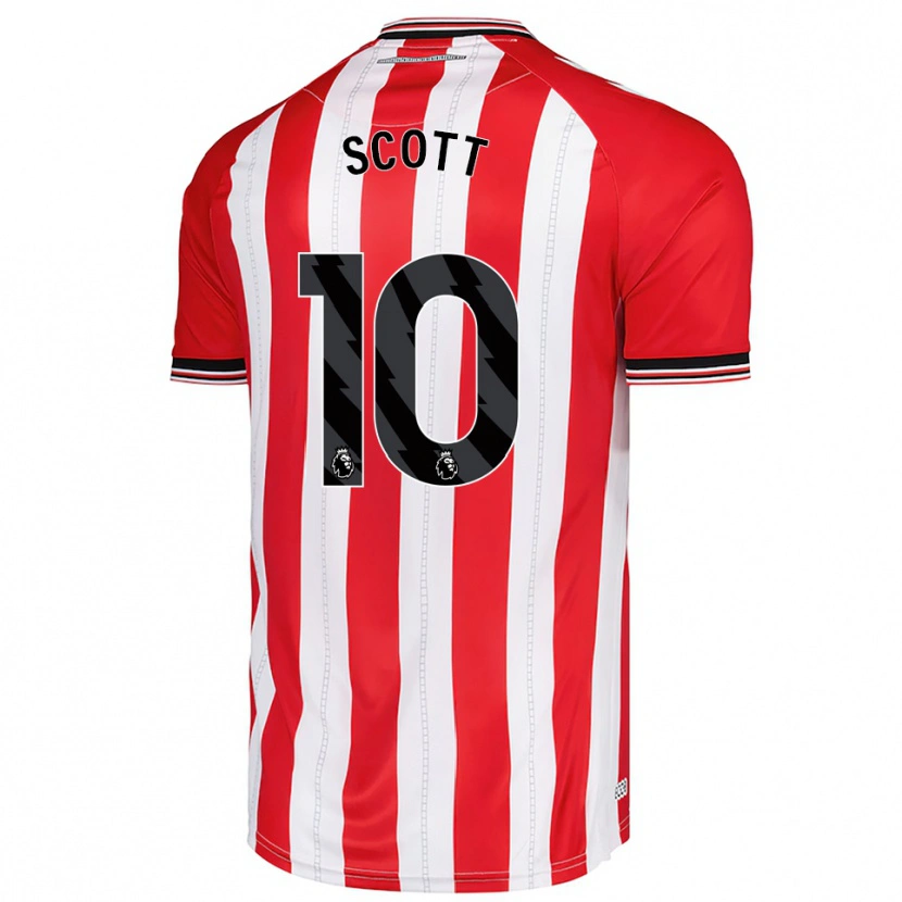 Danxen Damen Felix Scott #10 Rot Weiß Heimtrikot Trikot 2025/26 T-Shirt
