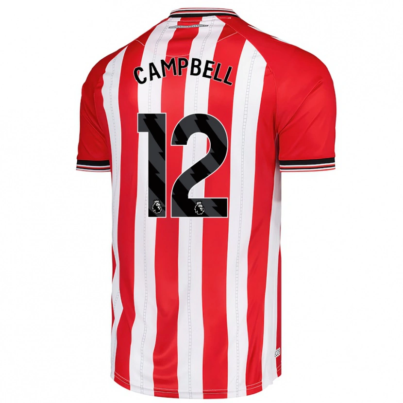 Danxen Damen Lewis Campbell #12 Rot Weiß Heimtrikot Trikot 2025/26 T-Shirt