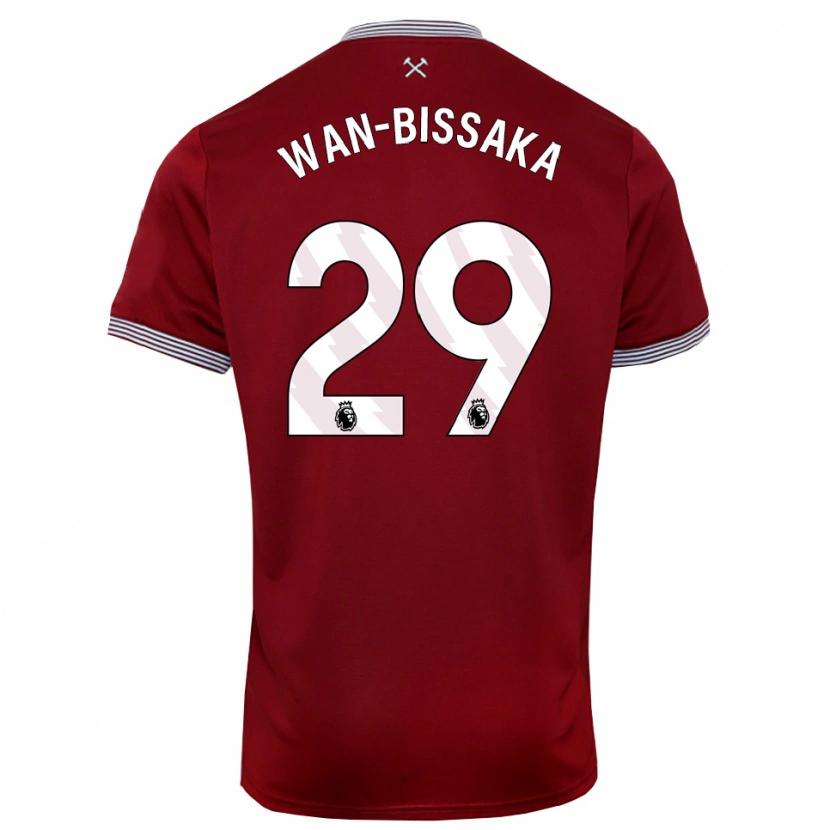 Danxen Damen Aaron Wan-Bissaka #29 Burgunderrot Weiß Heimtrikot Trikot 2025/26 T-Shirt