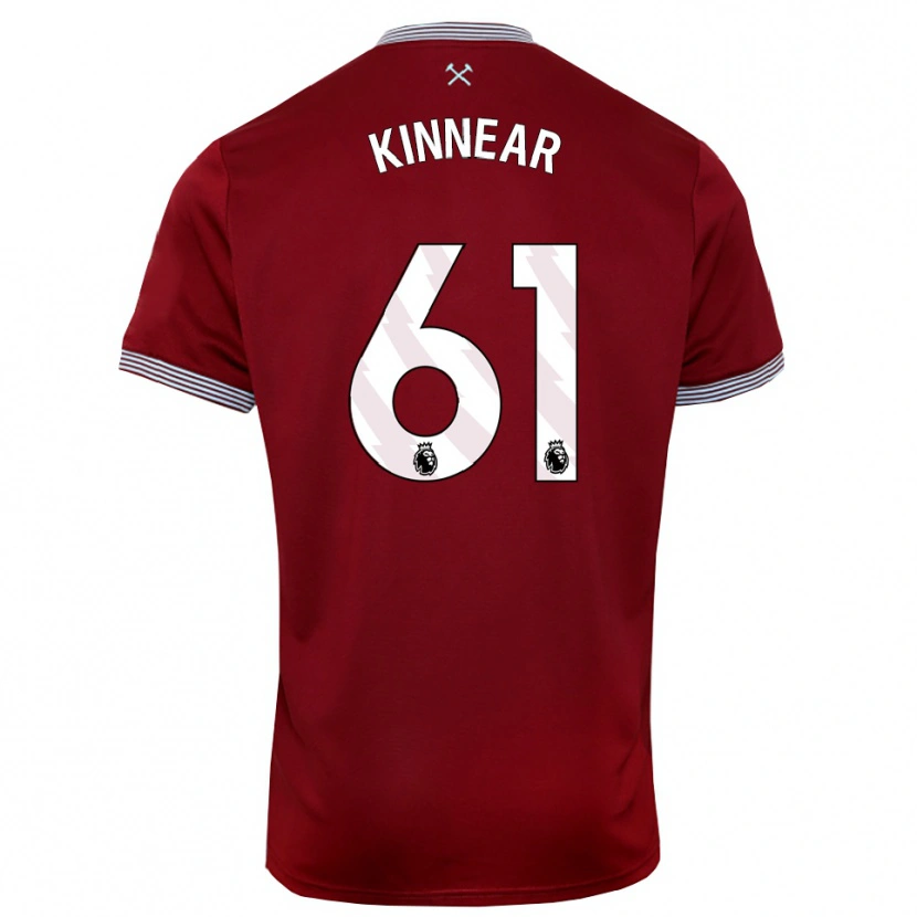 Danxen Damen Brian Kinnear #61 Burgunderrot Weiß Heimtrikot Trikot 2025/26 T-Shirt
