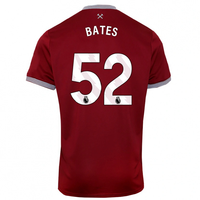 Danxen Damen Billy Bates #52 Burgunderrot Weiß Heimtrikot Trikot 2025/26 T-Shirt