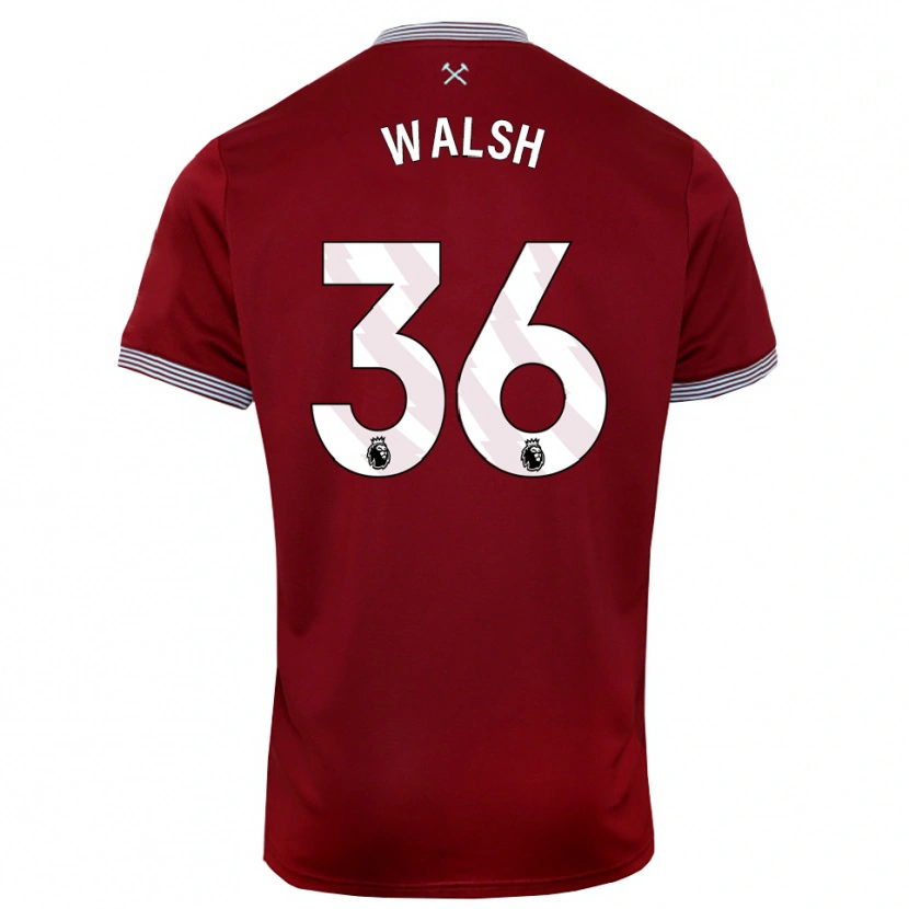 Danxen Damen Soraya Walsh #36 Burgunderrot Weiß Heimtrikot Trikot 2025/26 T-Shirt
